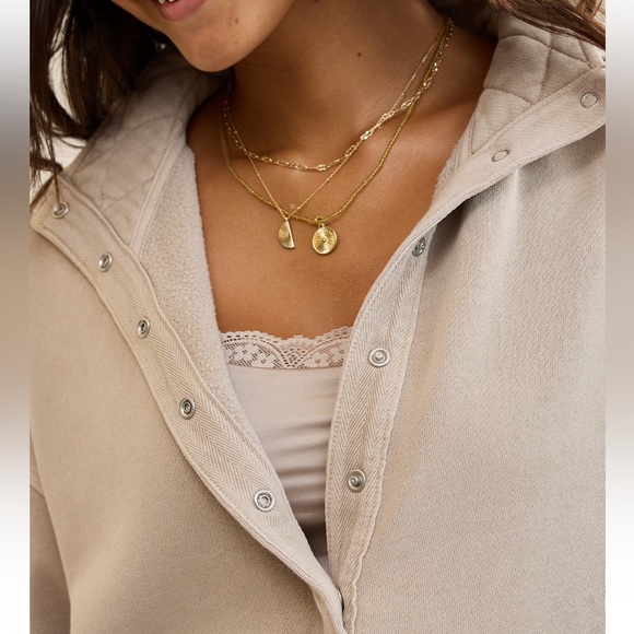 Aerie oh snap sweater shirt. Size xxl. Stone harbor color - Picture 7 of 9